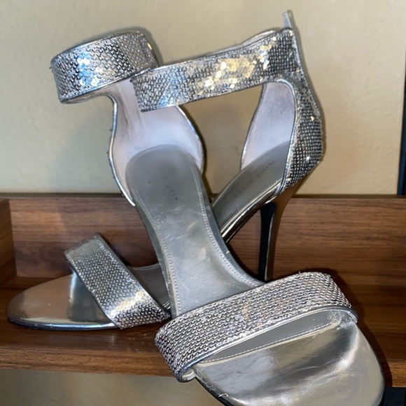 Nine West - Glamorous Silver Sequin Heels - Picture 7 of 11